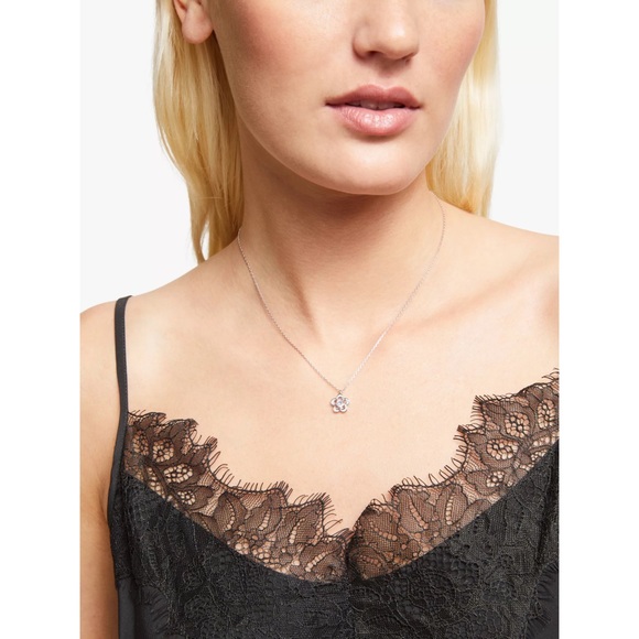 KATE SPADE • Silver Stencil Scalloped Necklace - Picture 4 of 6